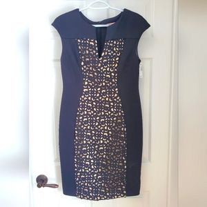 Black & Nude dress - size 8
